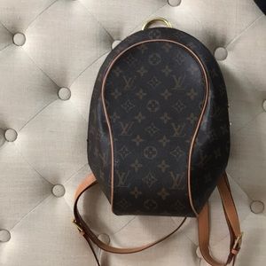 Monogram Backpack with Gold Hardware